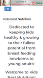 Mobile Screenshot of kidsbestnutrition.com
